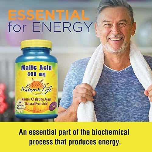 Ácido málico 800 mg - 100 pastillas