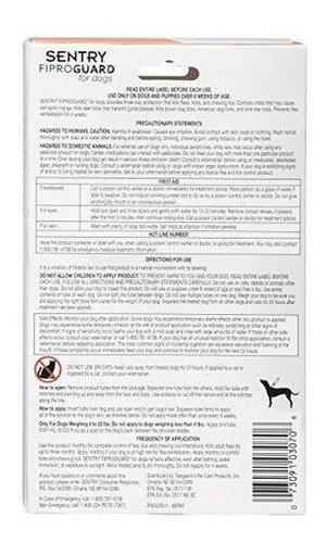 Tópico anti pulgas y garrapatas para perros