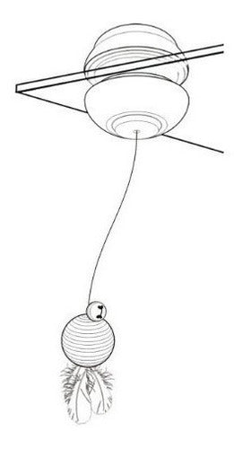Juguete para gatos suspendido magnéticamente