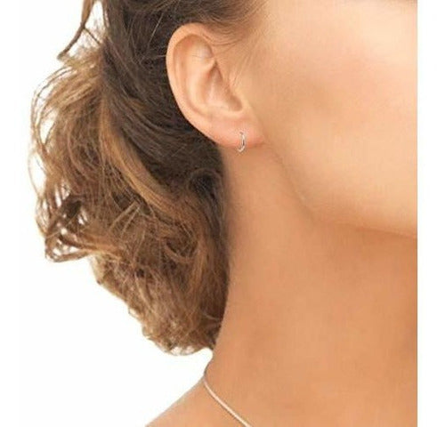 Pendientes De Aro Unisex Pequeños Redondos Pequeños Finos De