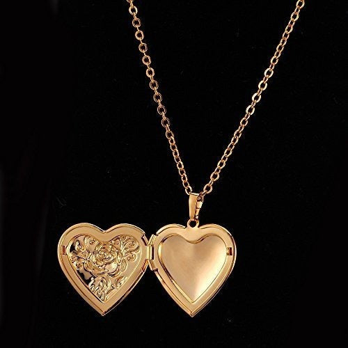 Collar chapado en oro de 18 quilates, con imagen personaliza