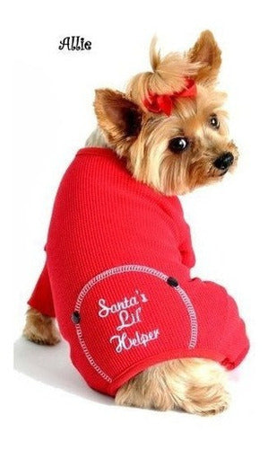 Pijama De Algodón Bordado para perros