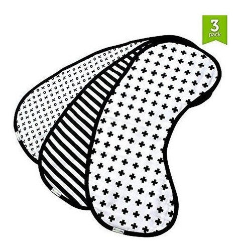Paños para eructos de muselina Conjunto De Peto Burp paquete De 3