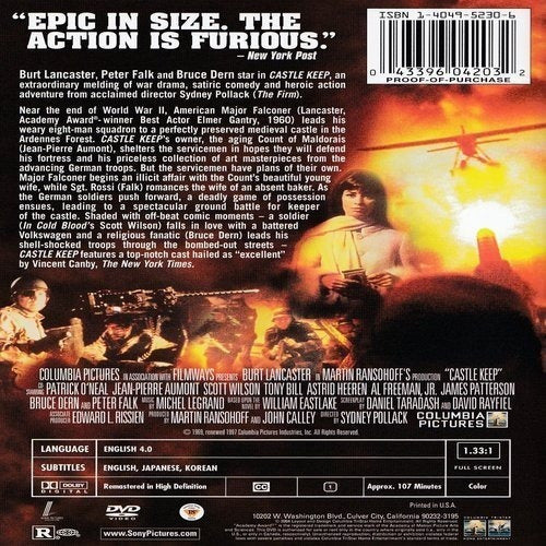 DVD Castle Keep (edición De Pantalla Completa)