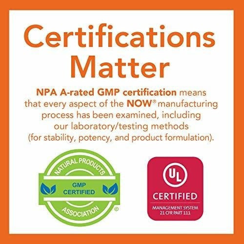 Suplementos Now, Certificado Sin Ogm, D-manosa 500 Mg, 120