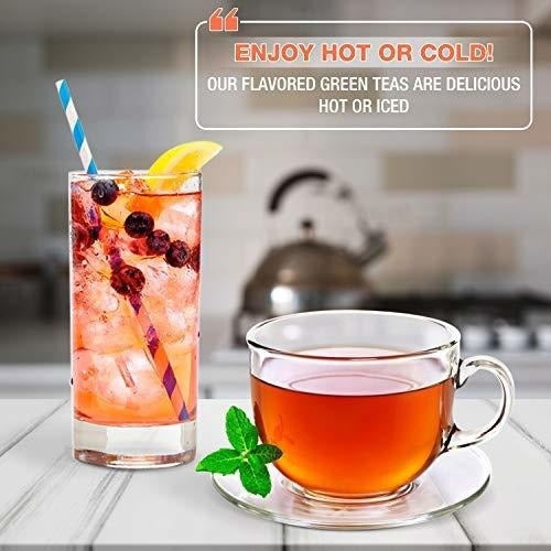 50 bolsas de té, té gourmet de baja cafeína