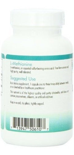 L-metionina 500 Mg 100 Cápsulas