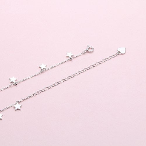 Joyería De Plata Esterlina Lucky Star Gargantilla Collar