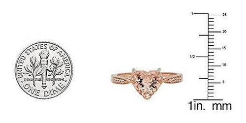 14k Rose Gold - Anillo De Compromiso