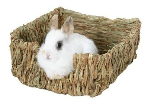 Cama Para Mascotas Tejida De Hierba De Peter