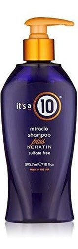 Shampoo Plus Keratin de 10 Oz