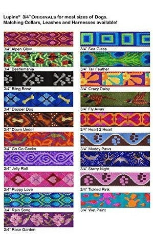 Collar Lupinpet Originals 3/4 Rose Garden 14-20 Martingale