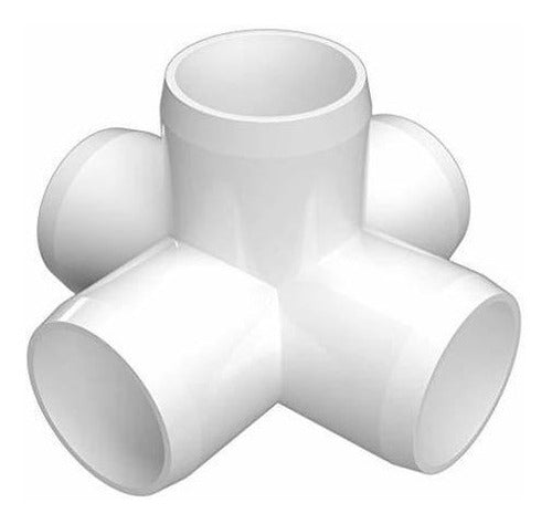 Conexión cruzada de PVC de 5 vías - 1 - Paquete de 4
