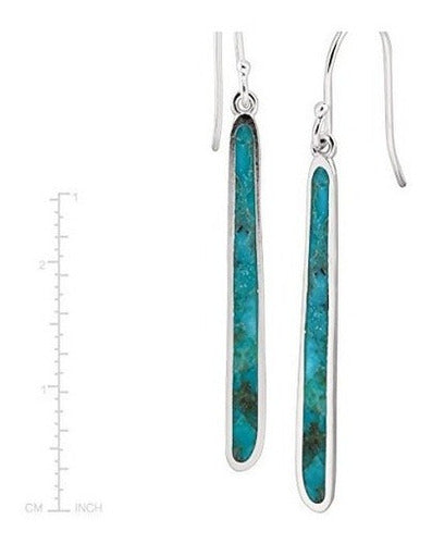Aretes colgantes de turquesa comprimidos De Silpada
