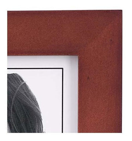 Marco De Imagen Malden 4x6 Moldura De Madera Real Ancha