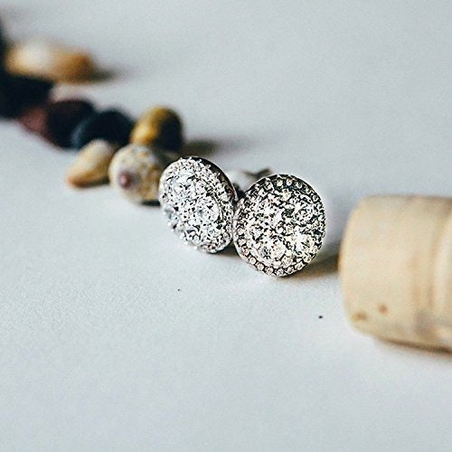 zarcillos 14k Chapado En Oro Redondo