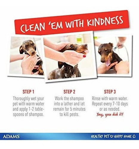 Champú Adams Plus Para Pulgas Y Garrapatas Para Perros Y
