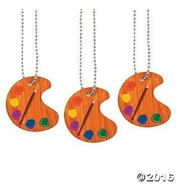 Collares de paleta de pintura para artistas