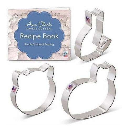 Juego De Cortadores Kitty Cat Cookie