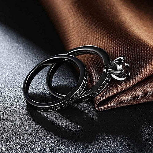 Amantes Anillo De Pareja Conjuntos Nupciales His Hers