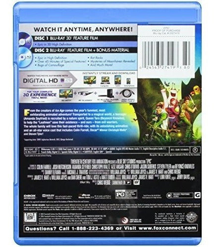 Epic Blu-ray 3d