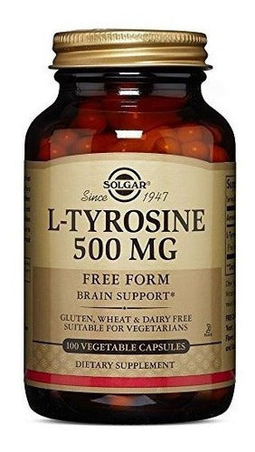 Solgar L-tirosina 500 Mg, 100 Cápsulas Vegetales