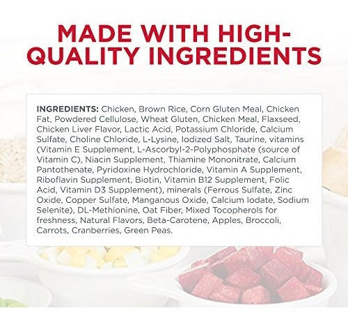 Comida seca para gatos adultos cuidado bucal de pollo