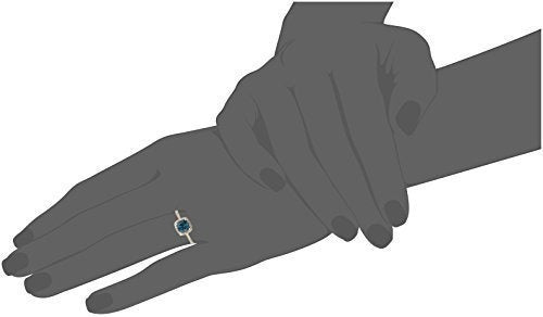 Anillo De Compromiso De Halo De Oro