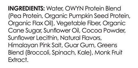 Bebidas de proteína Vegana de Chocolate Oscuro