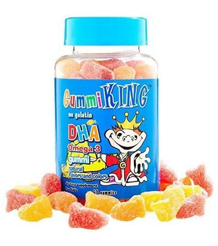 Suplemento Omega-3 Dha De Gummi King Limón / naranja / fresa