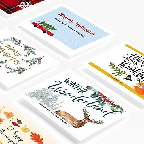 Tarjetas De Invitación De Vacaciones Imprimibles