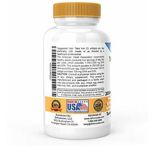 Drformulas Pastillas Sin Eructos De Aceite De Pescado Omega