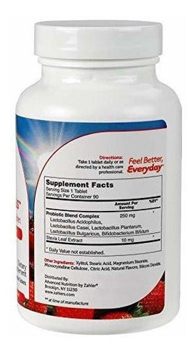 Zahler Kidophilus Plus, Probióticos Para Niños Masticables,