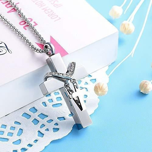 Collar De acero Inoxidable De Doble Cruz