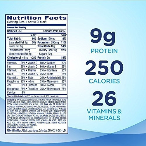 Garantice El Batido Nutrición Original Con Fibra, 9 G De