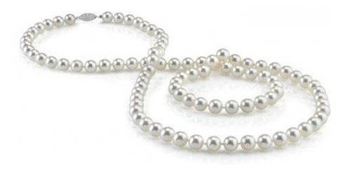Collar Redondo De Perlas Cultivadas De Agua Dulce