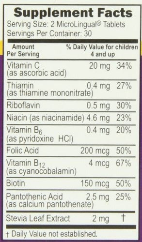 Vitaminas B 60 unidades