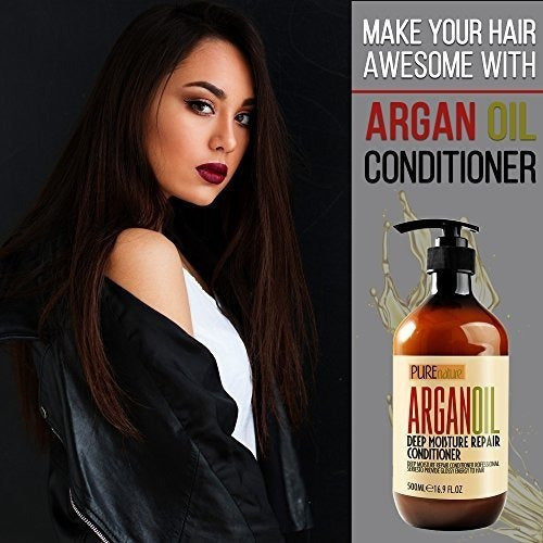 Acondicionador De Aceite De Argán Marroquí Sin Sulfato