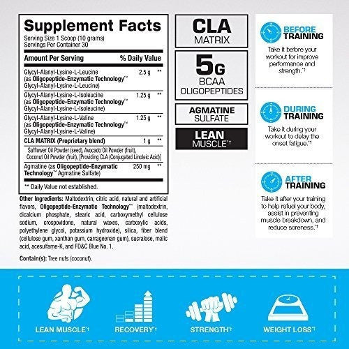 Aminoácidos de cadena ramificada Frambuesa Azul, 10.58 Onza