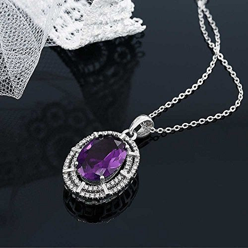 Collar colgante hecho en plata ley 925 para mujer