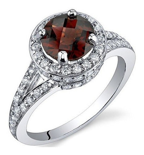 Anillo De Granate De 1,50 Quilates, En
