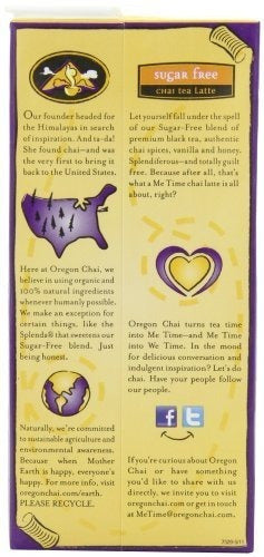 Oregon Chai Té sin azúcar Chai Latte concentrado