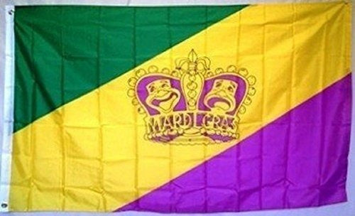 3x5 Mardigrass Mardi Gras Bandera De Comedia Y Tragedia