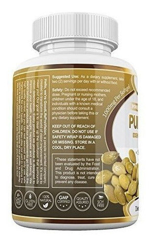 Aceite De Semilla De Calabaza - Extracción Pura De 1000 Mg