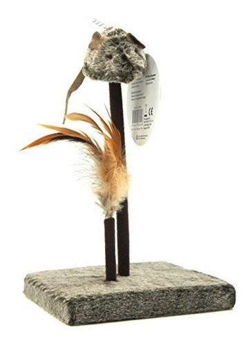 Kooba Mouse Feather - Juguete Interactivo Para Gatos
