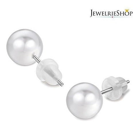 Jewelrieshop Pendientes De Perlas De Imitación Para Mujer Set Pendientes