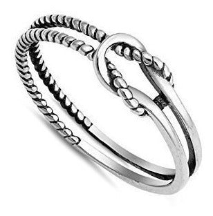 Anillo De Lazo De Nudo De Amor Infinito