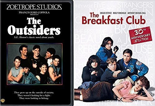 Paquete de películas de los años 80 en DVD The Breakfast Club y The Outsiders