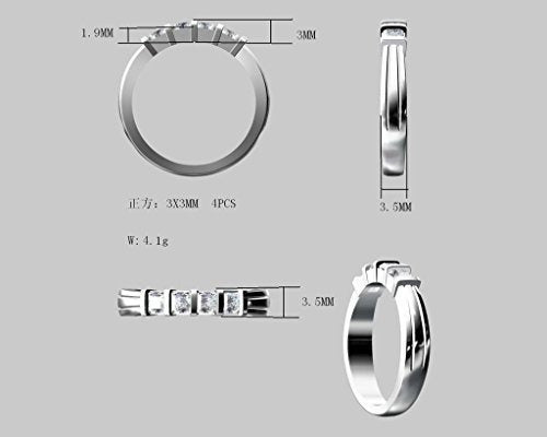 Anillo de princesa para madre con 1 a 6 piedras