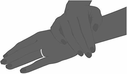 Alianza De Boda Con Diamantes De 3/4 Ct En Oro Blanco